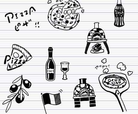雑誌掲載｜味のある食べものイラスト描きます 商用可！ちょっとレトロで美味しそうなイラスト。モノクロ好き。 イメージ2