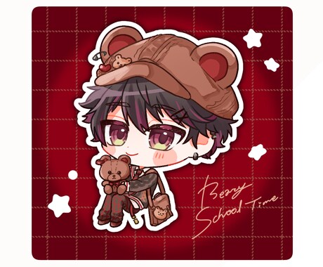 可愛いデフォルメイラストお描きします アイコン/グッズ等！丁寧にヒアリングします◎ イメージ2