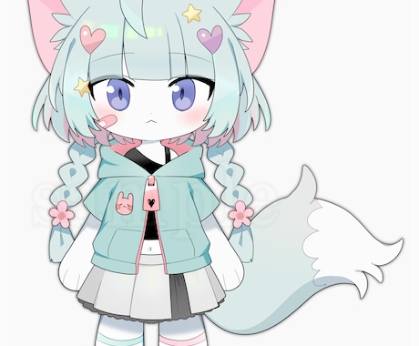 Live2D用のパーツ分けイラストを制作します 貴方だけの可愛い子をお届けします！ イメージ2