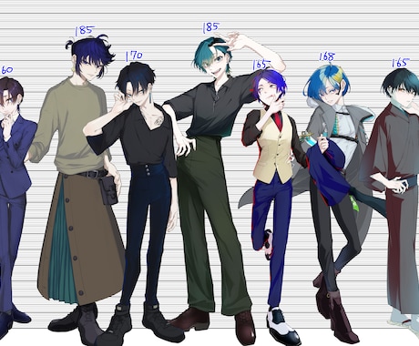 全身立ち絵描きます イメージ1