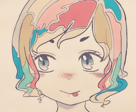 オリキャラ描きます デジタルは不得意ですアナログの方が得意です イメージ2