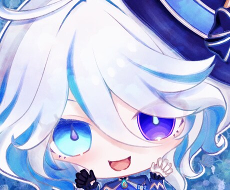 理想のアイコンやMVイラスト、ヘッダーなど描きます 商用利用＆グッズ化OK。優しくて透明感のあるイラストです イメージ2