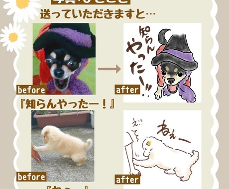 愛するうちの子をLINEスタンプに登場させます うちの子の"気持ち”がLINEで伝わる世界にひとつのスタンプ イメージ2