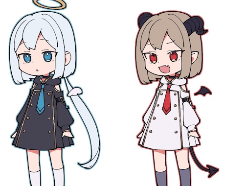 グッズやアイコンに！かわいいSDイラスト描きます カラフルでポップなデフォルメイラストをご提供いたします！ イメージ1