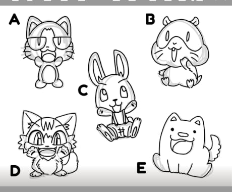 一目惚れでキャラを購入してくれる方！探しております ラフ箱行きのキャラクターに救済を！サービス価格で制作します♪ イメージ2