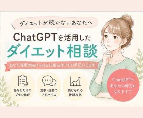 ダイエットが続かない方の習慣づくりをサポートします 運動苦手OK｜無理のない継続習慣を作りましょう イメージ1