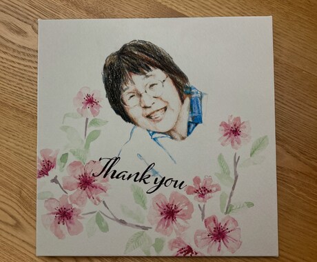 手描きで優しいタッチでリアルな似顔絵描きます 写真をお送り頂いて色鉛筆と水彩を使ってイラストを作成致します イメージ2