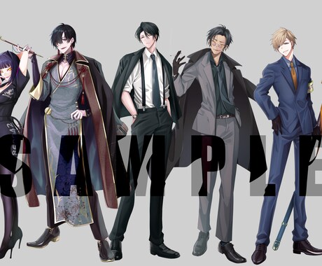 キャラクター立ち絵作成します TRPG（配信などにも！）の立ち絵などを作成いたします！ イメージ2