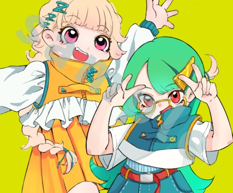 イラストMV、歌ってみた等のイラスト描きます キャラデザ、衣装デザイン可。かわいい女の子ならお任せあれ！ イメージ2