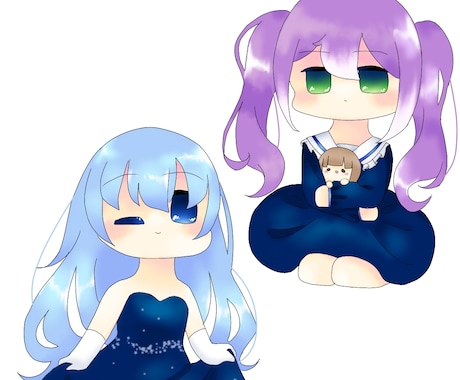 ちっちゃい女の子描きます アイコンにすっぽりおさまっちゃうサイズ イメージ2
