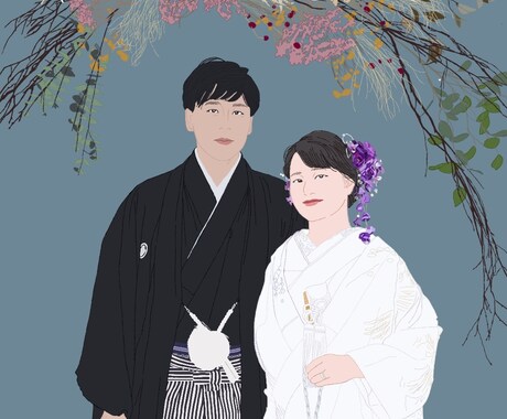 写真とイラストの中間のような似顔絵を描きます 「ちょうどいい似顔絵」をお探しの方へ。 イメージ2