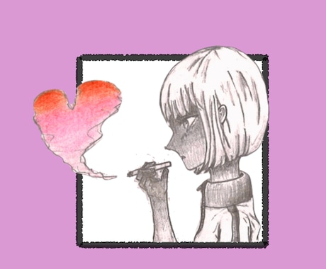 最安値！エモいアイコンとヘッダーをセットで作ります 質問相談だけでもOK！手描き×デジタルで雰囲気を演出します！ イメージ2