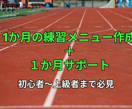 初心者必見長距離走トレーニング個別指導します 【元実業団選手＆箱根駅伝出場】現役教員・陸上指導歴10年以上 イメージ1