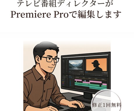 Premiere Proで動画編集します 素材を活かした伝わる映像に仕上げます イメージ1