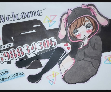 あなたのイラスト描きます アイコン・ヘッダー・配信画等オーダー可能(*´∀｀*) イメージ1