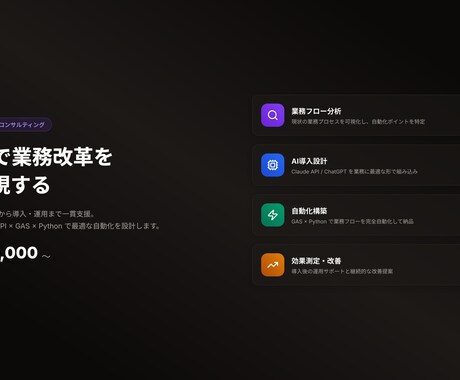 AI導入・業務DXをコンサルティングします AI活用で業務改革を実現するDX支援 イメージ1