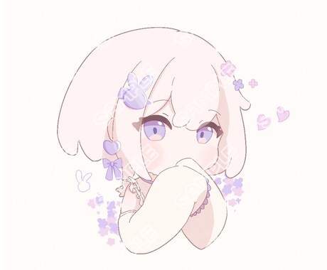 シンプルかわいい、デフォルメアイコンお描きします 暖かみのある色合いで、ふんわりかわいい絵柄です^. .^ イメージ2