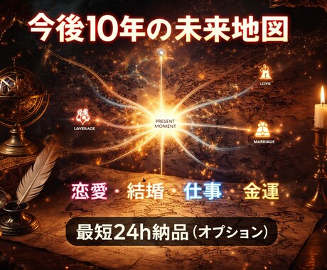 人生10年の✨️未来地図✨️を作ります 【転機】と【チャンス】時期が分かる イメージ1