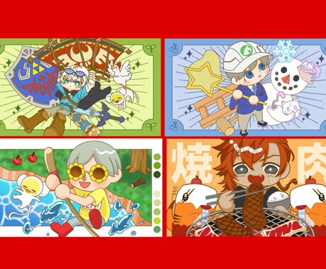 VTuberさんのサムネイルイラスト作成します サムネを変えて初見や同接を一緒に増やしましょう！ イメージ1