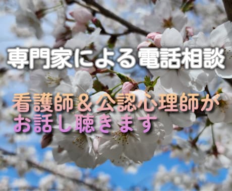 看護師と公認心理師がお話をききます こころの悩みや相談にのります。 イメージ1