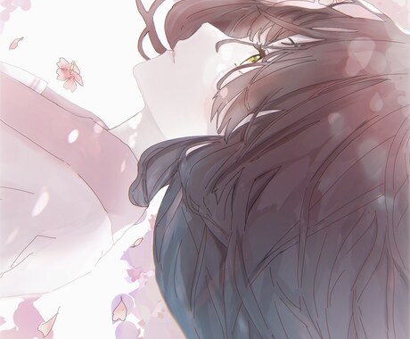 綺麗なイラスト作成します 横顔から溢れる美しさや儚さ、いかがでしょうか イメージ1