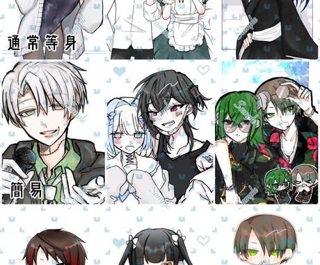 お望みのイラスト描きます アイコン、立ち絵、ミニキャラなどご希望に沿って制作します！！ イメージ1