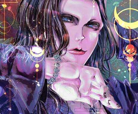 毒のある配色イラストお届け致します アイコン、1枚絵、立ち絵、同人誌表紙等様々にお使い下さい イメージ2