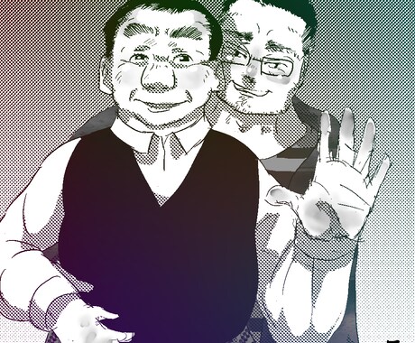 おじさんのイラストかきます ゆるふわからリアル調までおじさんかきます イメージ2