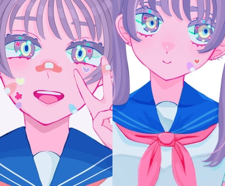 ポップでかわいいイラストお描きします 一枚イラスト、サムネイル、立ち絵等！ イメージ1