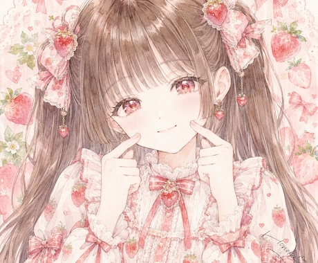 レトロかわいい世界観イラスト描きます ときめきをぎゅっと詰め込んだ世界観イラストを描きます イメージ1