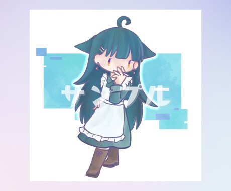 厚塗り風のゆるっと でふぉるめイラスト描きます ＊SNSアイコンやサムネイル、グッズ利用に♪ イメージ2