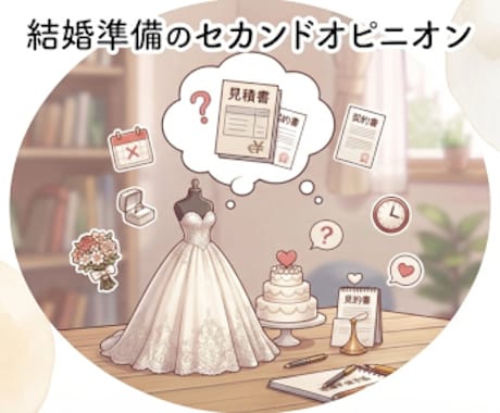 結婚が決まってからの悩み事、マリッジブルー聞きます 親や友達には話しにくい！結婚準備のモヤモヤを吐き出したい！ イメージ1