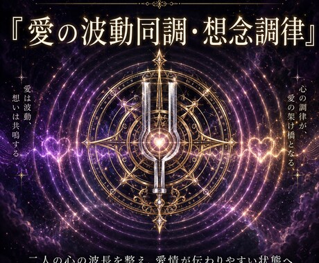 恋愛関係調整｜彼との縁流バランス最適化施術ます 彼との想いを繋ぐ三日間の愛縁調律 イメージ1