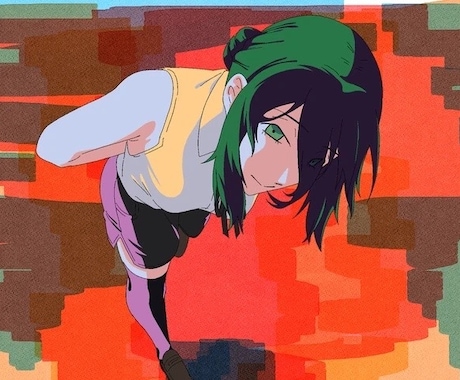 背景なしキャラクターイラスト依頼承ります アオリ、フカン、ポーズ指定はなんでも可 イメージ1