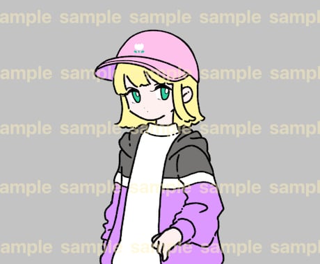個人のSNSアイコンを描きます シンプルな線でレトロポップに仕上げます イメージ1