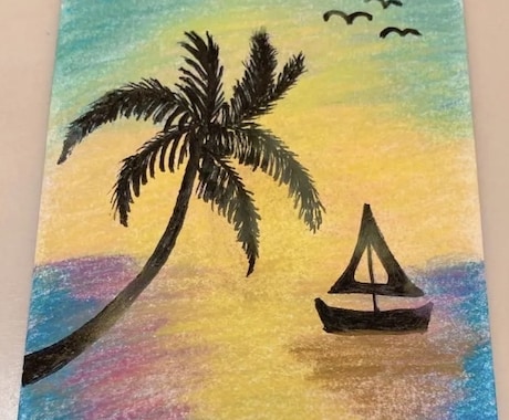 海、波、猫、癒しの絵を描きます あなたの癒しのお手伝い♡心癒される絵を描きます イメージ2