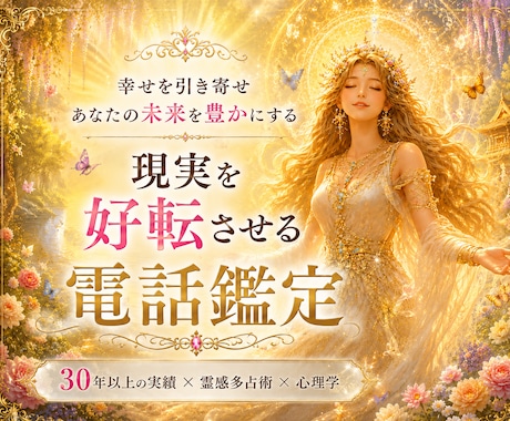 鑑定歴30年以上✨現実を好転させる電話鑑定をします ✨「ただ当たる」だけでなく「納得できる」「前向きになれる」 イメージ1