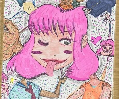 あなたの似顔絵を元にアナログイラストにします 普通の似顔絵イラストでは満足しえない方へ イメージ2