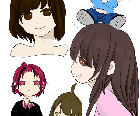 ミニキャラ描きます オリキャラでグッズやアイコンに。 イメージ2