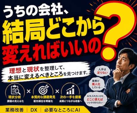 会社の本当の課題と改善点を見つけます イメージ1