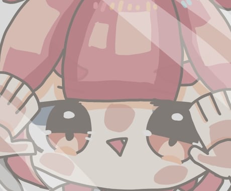 ガチ恋距離アイコンお描きします ゆるかわキャラが間近に迫ってくるアイコンイラスト！ イメージ1