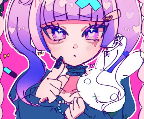 ポップなイラスト作成します パキッとした色合いやポップなイラストが好みの方におすすめです イメージ1