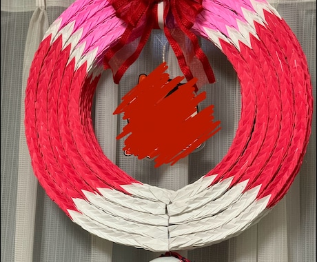 完全オーダーメイドで千羽鶴リースの図面作成します 部活応援⭐︎野球