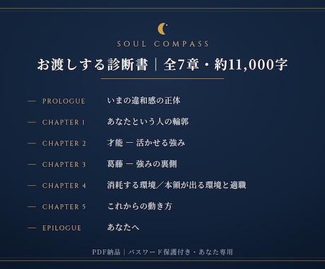 人事のプロが強み資質・適職を言語化します 診断ツールでは見えない「内面の強み」を1万字超えレポート イメージ2