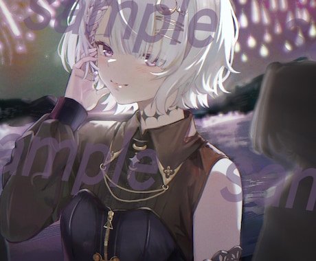 厚塗り風SNSアイコン・一枚絵・立ち絵描きますます イメージ1