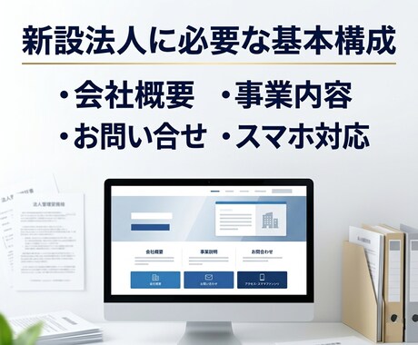 48時間で仮ホームページ公開します 口座開設や営業開始に使える初期公開用 イメージ2