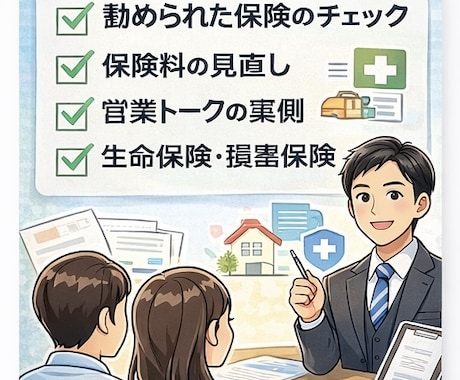 勧められた保険、本当に必要かチェックします 保険業界FPが営業トークの裏側まで客観チェック イメージ2