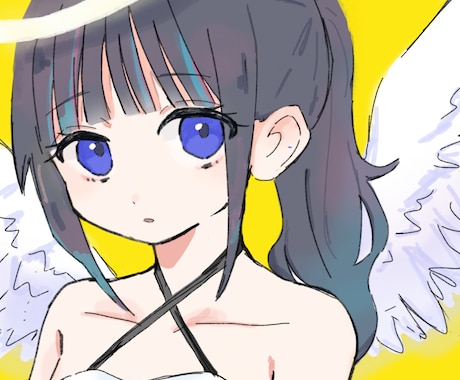 女の子のバストアップイラストを作成します バストアップの女の子を描きます！アイコンなど イメージ1
