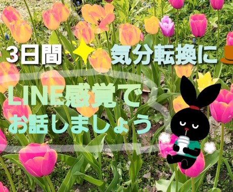 息抜きに3日間チャットであなたのお話相手になります 疲れた～とかなんか寂しい！そんな時に イメージ1