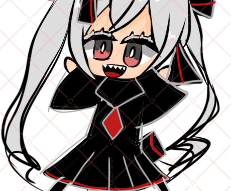 可愛い女の子イラスト描きます 可愛いミニキャライラスト描きます！ イメージ1